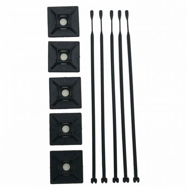 solar cable ties and bases
